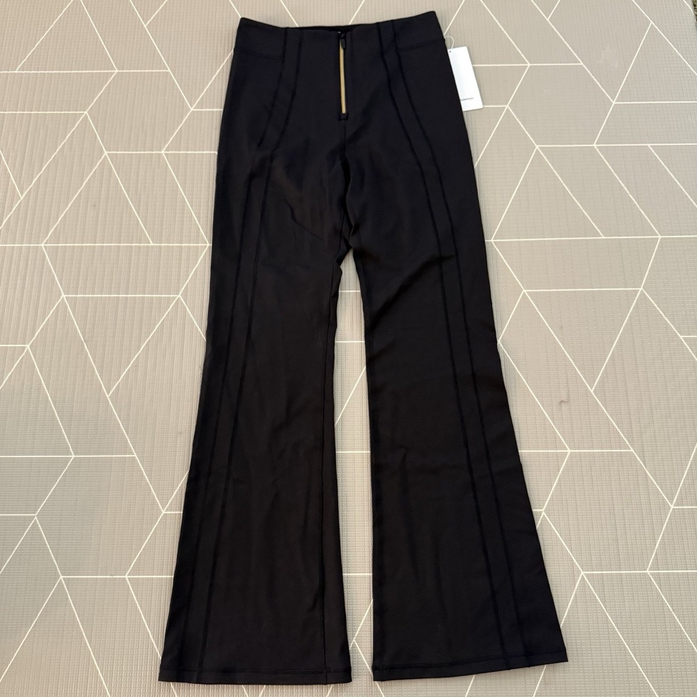 NEW Lululemon Define Zip-Front High-Rise Flared Pant Size 10 Black $128 - Picture 6 of 11